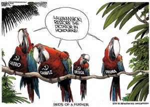 Why is ObamaBird missing his hammer and sickle?